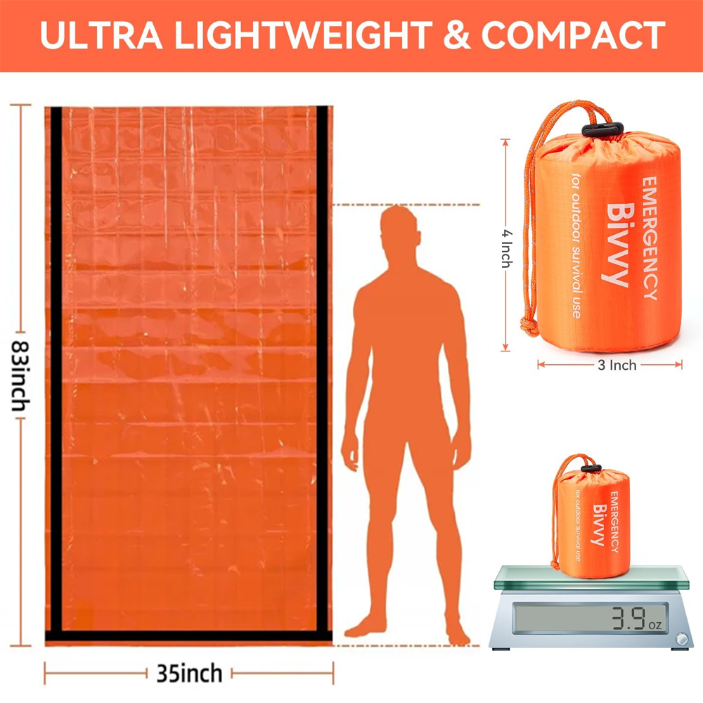 Awaryjny śpiwór, koc survivalo – Bivy Bag Emergency recenzja i cena
